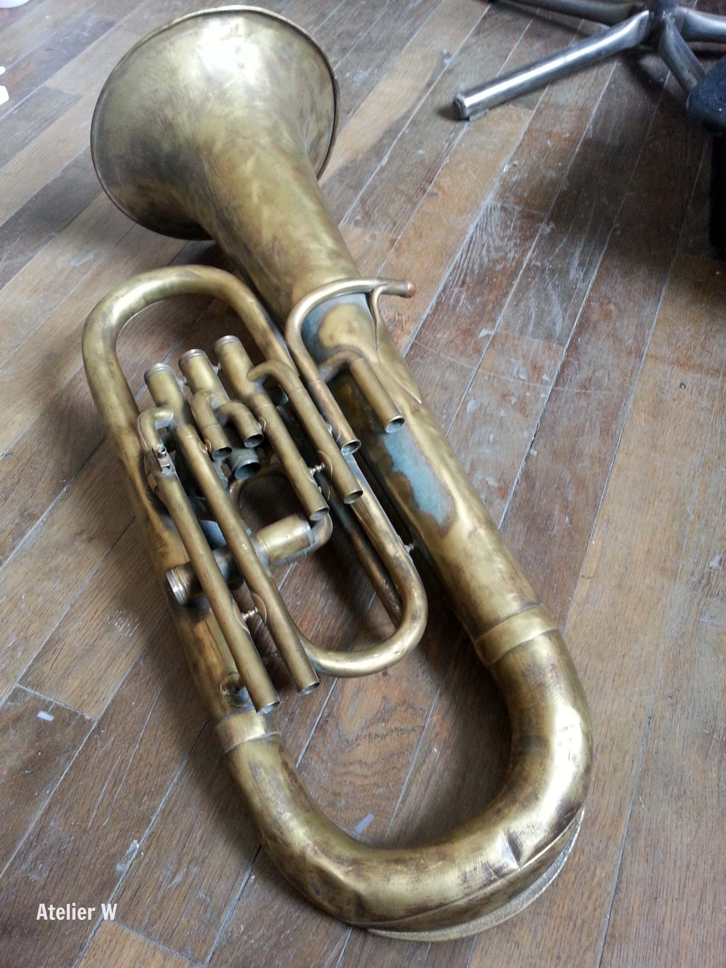 Restauration d'un saxhorn A.Lecomte fin 19e